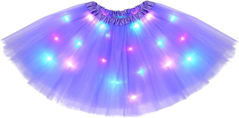 TWINKLEDE Light Up Tutu Skirt Led Tulle Tutus Glow Running Dance Costume Skirts for Women - Image 1